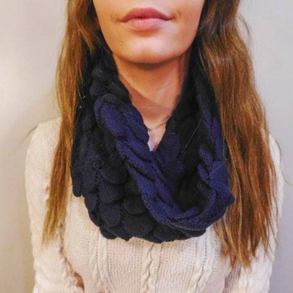 Scalloped Infinity Scarf